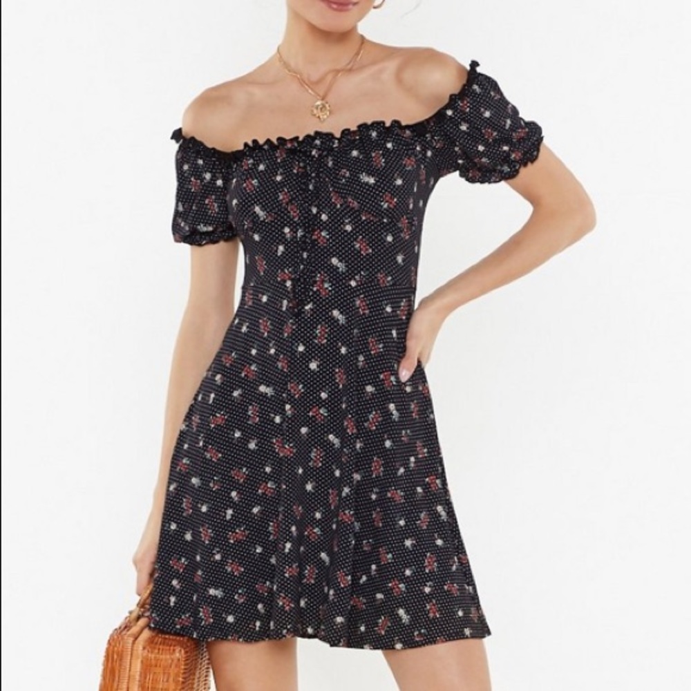 Nasty Gal All We Grow Floral Mini Dress